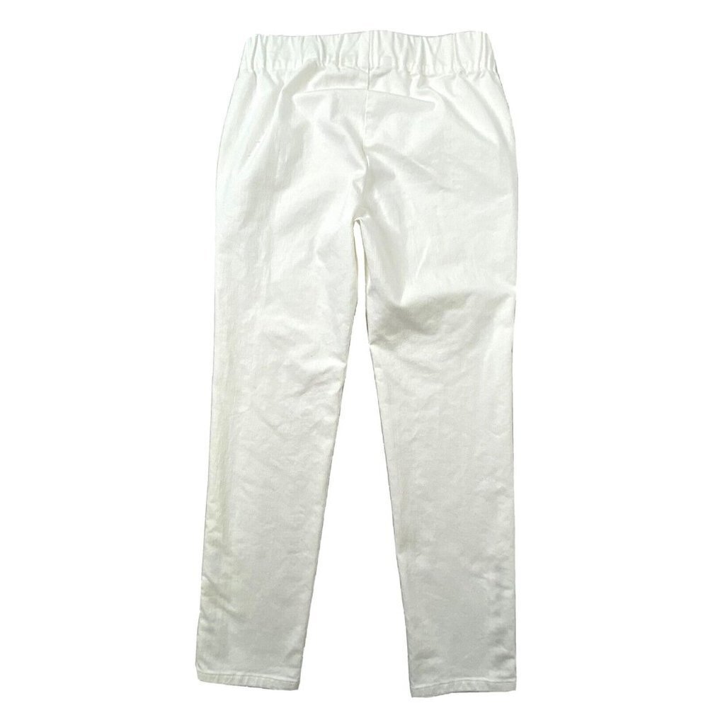 Soft Surroundings Metro Leggings Pants Size XSP Denim Snap Ankle White Jegging - Picture 2 of 10